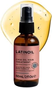 LATINOIL Chia Oil 2 oz / 60 ml - Instant Repair For Damaged Hair - Eliminates Frizz, Dryness - Adds Silkiness - Absorbs Fully & Quickly - Color Safe - Read our REAL Reviews