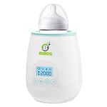 Bubos Bottle Warmer, 4-in-1 Fast Baby Bottle Warmer for Breastmilk & Baby Food, Baby Milk Warmer with Digital Display, Fits for Any Baby Bottles, Auto-Shut Off, BPA Free, Baby Food Jar Included