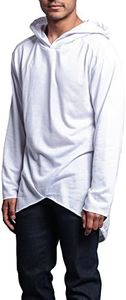 VICTORIOUS Long Length Fishtail Cloak Pullover Hoodie JK700 - White - Medium - J1A