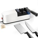 Electric Knife Sharpener, 5 in 1 Knife Sharpening System with Straight Blade, Professional Diamond Knife Sharpener for Rough Sharpening, Repair and Sharpening of Knives (MA3)