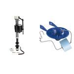 Kohler Genuine Part Gp1138930 Silent Fill Toilet Fill Valve Kit + GP85160 (Blue Flapper with Float)