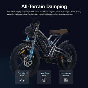 X50 20'' Fat Tire Electric Bike for Adults – 48V 17Ah, 250W, 7-Speed, Removable Battery, LCD Display