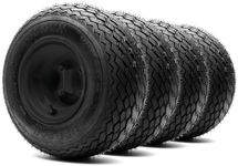 8" Steel Golf Cart Wheels Matte Bla