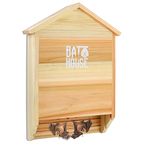 Bat House for Outdoors, Double Chamber Cedar Bat Shelter, Convenient for Bats Roost and Land,Create Healthy Mosquito-Free Courtyard, Optimum Wooden Bat Box-Easier to Install and Weatherproof-Natural