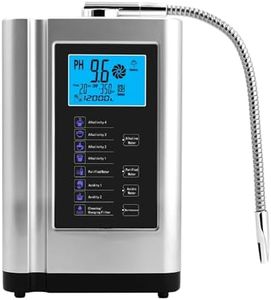 FXNFXLA Water Ionizer Machine, PH 3.5-10.5 Alkaline Acid Water Machine with Auto-Cleaning, 7 Water Settings, Up to -500mV ORP, 8000L Per Filter,Water Water Filter System for Home