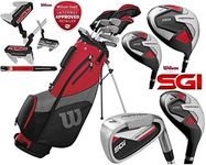 Wilson ProStaff SGI – Men’s Complete Golf Club Set Graphite Shafted Irons Graphite Shafted Woods New For 2022 + FREE Umbrella & Upgraded Harmanized M2 Putter Worth £49.00