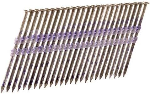 Metabo HPT Framing Nails | 3-1/2 in. x .131 | 21 Degree | Full Round Head | Hot Dipped Galvanized | Smooth Shank | Plastic Strip | 4,000 Count | 10164HPT