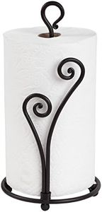 Decorative Heart Shaped Paper Towel Stand Up Holder | Black Stylish Authentic Wrought Iron | Fancy Rod Metal Countertop | Unique & Comfy | Handmade Crafted by RTZEN-Décor