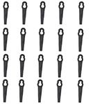 FIND A SPARE 20 x Black Plastic Blades For Black+Decker Lawn Mowers GE700 GR101 GR102 GX200 GX250