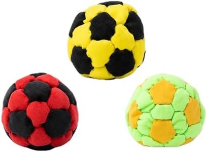 Dragonfly Footbag Hacky Sack,Funny Hacky Kick Sack Balls,Soft Plush Footbags,Durable Fleece Juggling Balls,Vibrant Sports Design for Indoor Outdoor Play, Party Favors, Coordination Training (03B-3pcs)