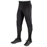 CHAMPRO Boys' Traditional Knicker Style Knee-Length Baseball Pants Black