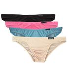 WINDAY Men Briefs Breathable Ice Silk Triangle Bikinis and Briefs D318, 4-pack Mixed Color, XL