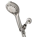 Waterpik ShowerClean Pro Hand Held Shower Head High Pressure Rinser with Built-in Power Jet Wash, Shower Cleaner in Brushed Nickel, QCM-769ME