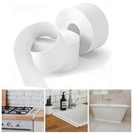 Bath & Kitchen Caulk Tape Sealant Strip, PVC Self Adhesive Tub and Wall Sealing Tape Caulk Sealer,Caulk Strip,sealant Tape,Shower Tile Sealer Adhesive sealant(2PC)