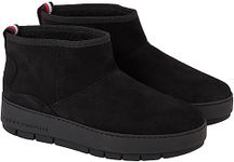 Tommy Hilfiger Cool Suede Snowboot, Black, 6