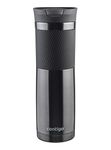 Contigo Byron Snapseal Travel, Stainless Steel Thermal mug, vacuum flask, leakproof tumbler, coffee mug with BPA free Easy-Clean Lid, 720 ml, Gunmetal