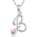 CELESTIA 18 Year Old Birthday Gifts Letter Necklace for Women B Pendant Initial Jewelry Monogram Necklaces Alphabet Heart Initial