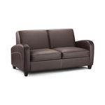 Julian Bowen Sofabed, Brown Faux Leather, One Size