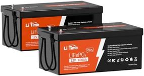 Litime 2Packs 12V 460Ah LiFePO4 Lithium Battery, Max. 15000 Deep Cycle Battery, Group 8D, 5888Wh High Energy, 250A BMS for Home Storage, Solar Power System, RV, Marine