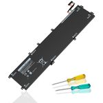 6GTPY 11.4V 97Wh Laptop Battery Replacement for Dell XPS 15-9560 15-9550 15-9570 15-7590 Precision 5520 5530 5540 5510 Vostro 7500 4GVGH 1P6KD 5XJ28 GPM03 GPMP56F Replacement for Dell XPS 9560