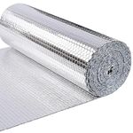 Livshine Double Reflective Aluminum Foil Heat Insulation 8MM Thick Bubble Shield, Reflective Window Insulation Radiant Barrier Roll for Windows and Roof Weatherproofing (1.2Mtr x 3Mtr)
