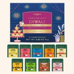 VAHDAM, Limited Edition - Diwali Gift 2024 | 9 Unique Flavors - Chai Tea, Herbal Tea, Green Tea, Black Tea | Individually Wrapped Pyramid Tea Bags | Gifts for Him/Her | Tea Bag Samplers