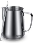 Milk Frothing Pitcher 350ml/600ml/900ml (12oz/20oz/32oz) Steaming Pitchers Stainless Steel Milk/Coffee/Cappuccino/Latte Art Barista Steam Pitchers Milk Jug Cup with Decorating Art Pen, Latte Arts