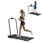 Trintion Folding Treadmill for Home, 2.5hp Walking Pad, Under Desk Treadmill for Workout with 1-10km/H, For Home/Office Fitness Exercise, 260 Lbs Maximum Weight