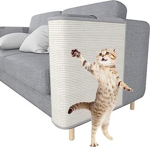 CULOTOL Anti Cat Scratch Furniture Protectors from Cats,sisal cat scratcher, cat couch corner Sided Sofa Anti Scratching & cat Training,for Protecting Couch Sofa Chair Furniture (Light Gray, Left Armrest)