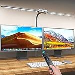 LASTAR LED Dual Head Desk Lamp – Adjustable Clamp-On Desk Light for Architects & Drafting Tables, 24W High-CRI 90+, Flicker-Free, Remote & Touch Control