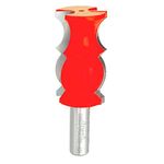 Freud 1-1/4" (Dia.) Crown Molding Bit with 1/2" Shank (99-404), Perma-SHIELD Coating Red, One Size