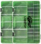 LARIPOP 3700 Tackle Box, Plastic Tackle Trays, Transparent Fishing Tackle Box Organizer with Removable Dividers,2 Packs Lure Boxes Terminal Tackle Storage,Lure Box and Parts Storage