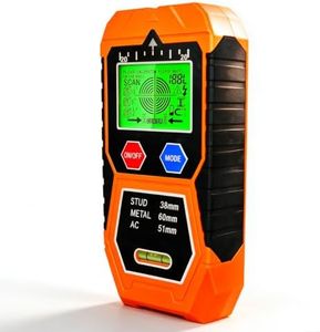 VETOUCH 7-in-1 Wall Scanner – Stud Finder with Metal & AC Wire Detection, LCD Display, Magnetic Screw Finder, Bubble Level, Center & Edge, Audio Alarm, 4 Depth Modes for Wood/Metal, Up to 2.4in Depth