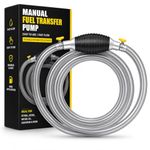 Exxqer Fuel Transfer Pump Kit – High Flow Manual Siphon Oil Remover Pump with 2 Meter Pipe for Petrol, Diesel, Water & Oil, Portable Liquid Transfer Pump for Car, Bike & Fish Tank (MTR 2)
