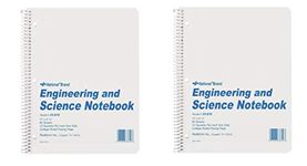 National Brand Engineering and Science Notebook, College with Margin and 10 X 10 Quad, White, 11 x 8.5 Inches, 60 Sheets (33610), 2 Packs