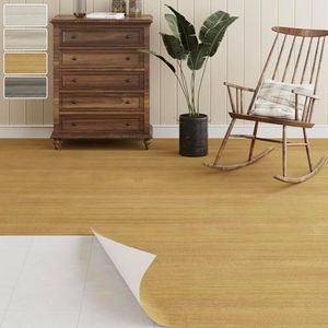 Oxdigi Vinyl Flooring Roll Peel and Stick - 40cm x 10m (4㎡) | Removable Self-Adhesive Wear-Resistant Vinyl Floor Tiles Wood Plank |Waterproof for Bathroom, Kitchen... | Nature Oak