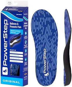 PowerStep Original Insoles - Arch Pain Relief Orthotics for Tight Shoes - Foot Support for Plantar Fasciitis, Mild Pronation and Foot & Arch Pain - Shoe Inserts for All (M 8-8.5, F 10-10.5)
