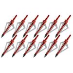 KLY 12 Pack Arrow Broadheads 3 Blades Archery Arrow Heads Tips 100 Grains