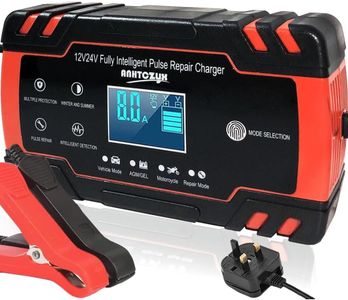 PROFIKLA 12V/24V 8A Smart Car Battery Charger – Automatic Lead Acid Maintainer