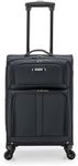 U.S. Traveler Anzio Softside Expandable Spinner Luggage, Dark Grey, Carry-on 22-Inch, Anzio Softside Expandable Spinner Luggage