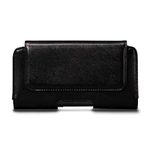 Sena Cases Magnetic Leather Holster Case for iPhone 12 Pro , iPhone 12 , iPhone 11 and iPhone XR , Medium