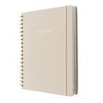 Kokonote Diary 2024-2025 Misty Gray | Desk Planner 8.3 x 9.8 inches - 21 x 25 cm | 17 Months Academic Diary Week To View | August 2024 - December 2025 | Mid Year Diary 2024-2025 With Stickers & Tabs