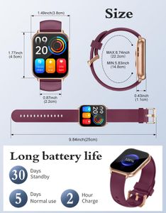 RUIMEN Smart Watch – HD Touchscreen Fitness Tracker