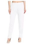 TNQ Women Winter Wear Wollen Trouser/Woolen Palazzo Pants (Large, White)