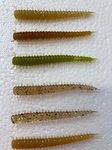 Bass Fishing Worms, Soft Plastic, Drop Shot, Soft Plastic Baits, Bass Fishing Lures, baits, Soft Worm Lures, Scent Infused Ragworm Fishing Bait x24