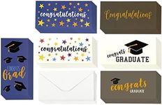 Best Paper Greetings Graduation Money Greeting Cards Assortment with Envelopes, 6 Designs (36 Pack)