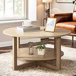 YESHOMY Round Coffee Table for Livi