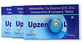 CureZen Upzen Q10L CoEnzyme Q10 Tablets | Dietary Supplement | Energy Booster | Improves Heart Health, Immunity and Metabolism | Enhances Endurance, Stamina and Fitness | 30 Tablets