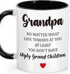 Grandpa Gifts for Birthday Christmas Unique Papa Grandfather Presents Best Grandpa Ever Grandad Fathers Day Retirement Gift from Grandkids - 11 Oz Mug