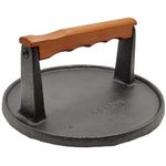 Mr. Bar-B-Q Round Cast Iron Meat Press 7 inch